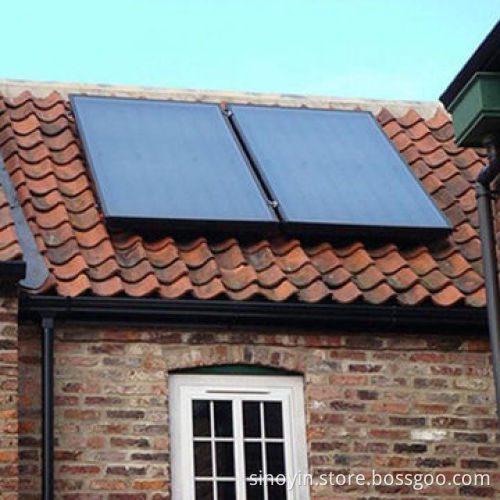 Solar water collector, measures 2050 x 1050 x 95mm